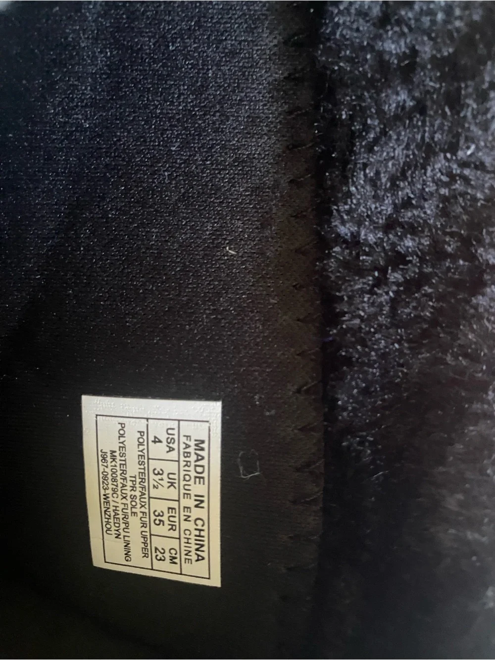Michael Kors Kids Black Faux-Fur Zip Boots with Gold Logo Charm